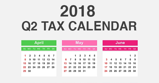 2018 tax calendar
